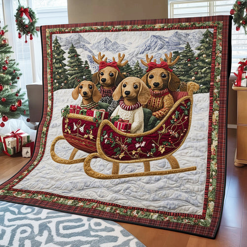 Dachshund Magic Ride CW1211017CL Quilt