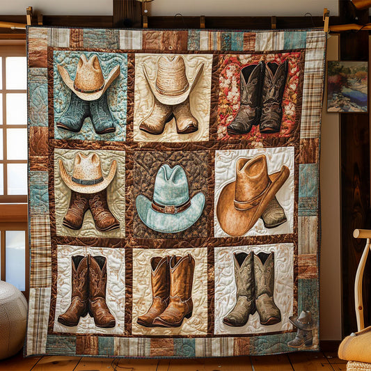 Rustic Boot And Hat WN3110019CL Quilt