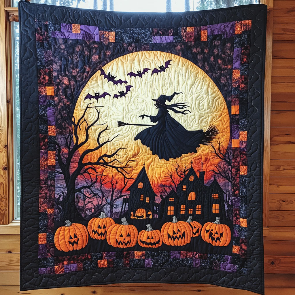 Mystic Pumpkin Witch CW2608035CL Quilt