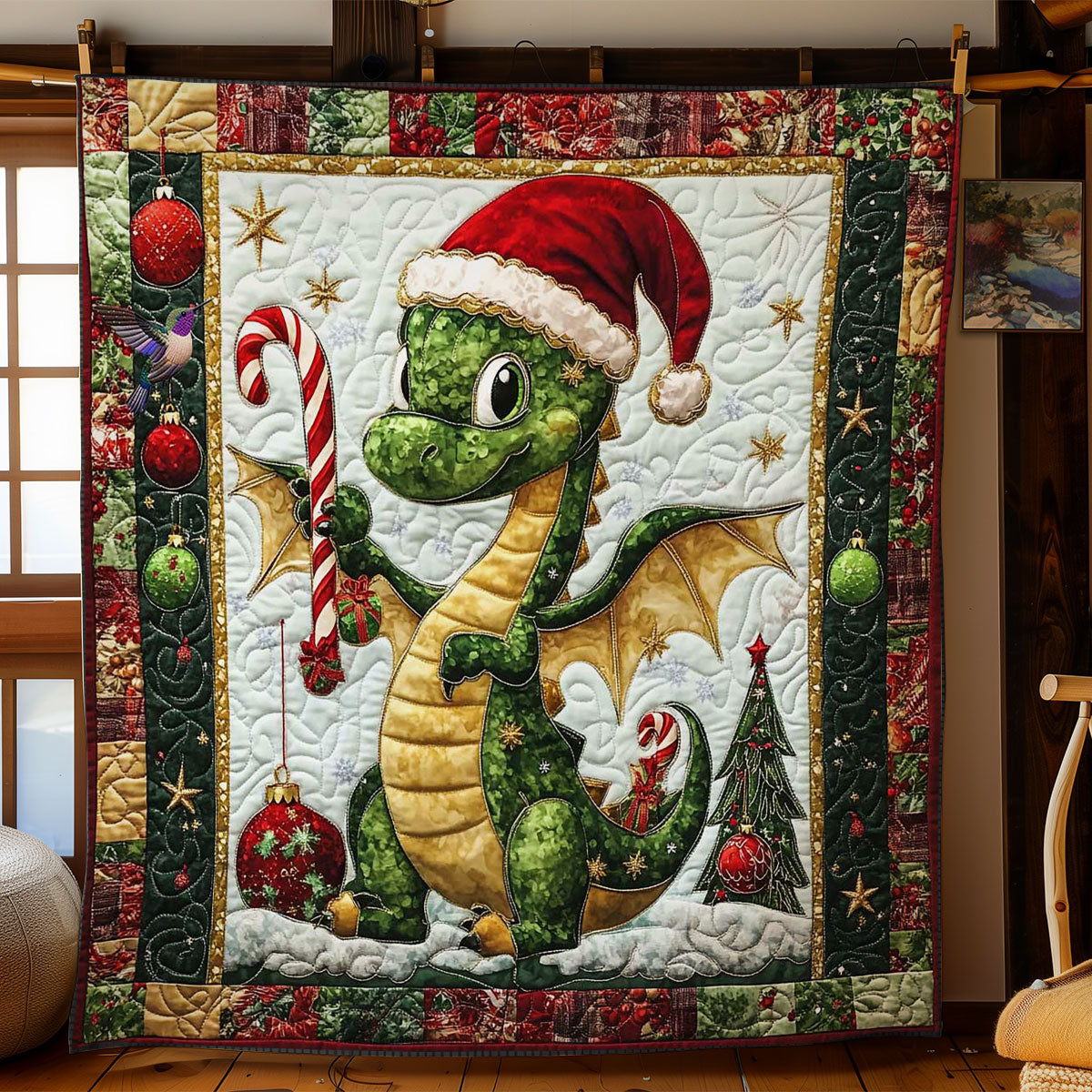 Festive Dragon Joy WN0712042CL Quilt