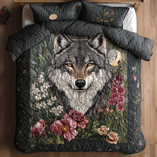 Wolf And Flower CQ1705037CL Duvet Cover Set