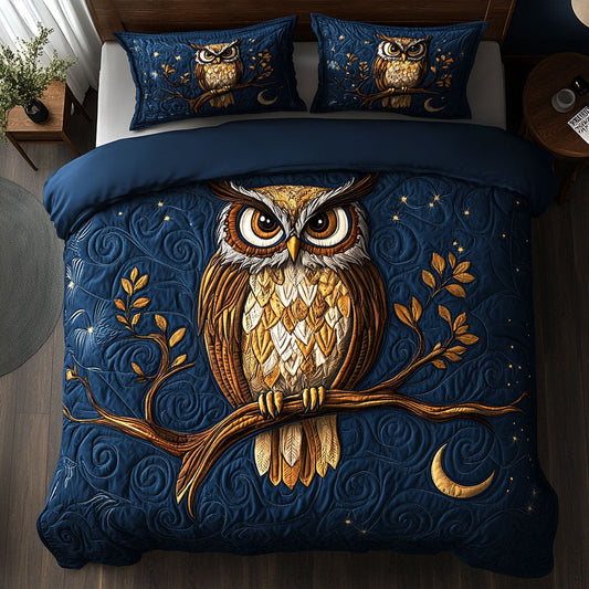 Majestic Night Owl XK2009022CL Duvet Cover Set