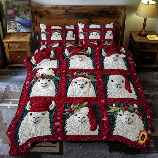 Llama Christmas WY0612060CL Duvet Cover Set