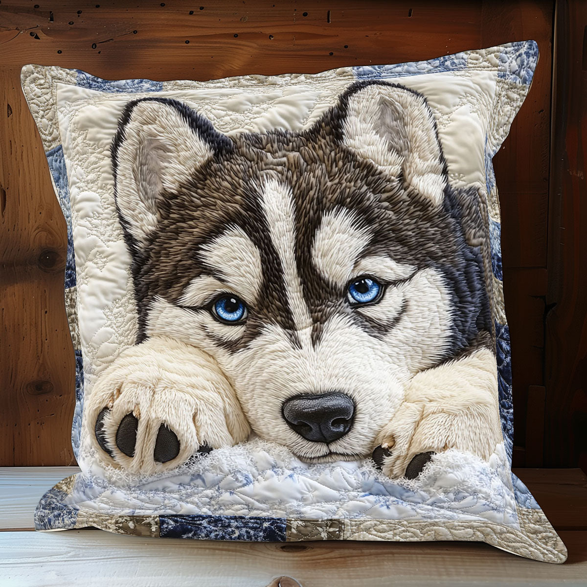 Husky Gaze CP3005013CL Quilt Pillow Case