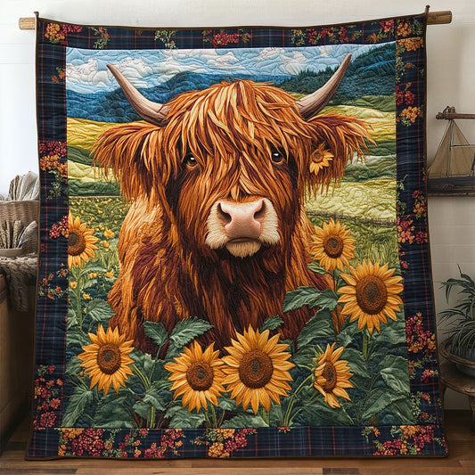 Highland Cow Charm WN1707023CL Quilt