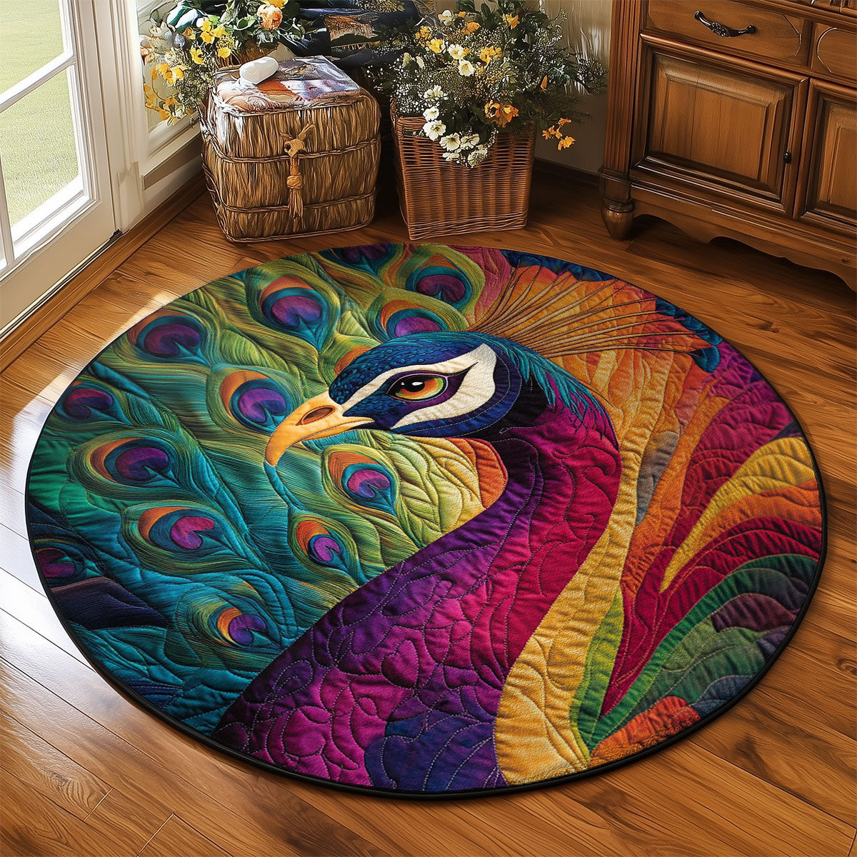 Peacock WJ2103074CL Quilted Round Mat