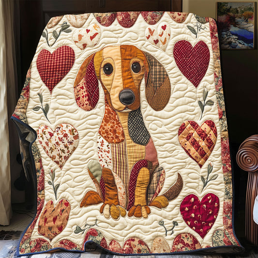 Dachshund Love CQ1606022CL Quilt