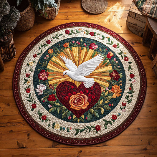 Peace Radiant WY3006137CL Quilted Round Mat