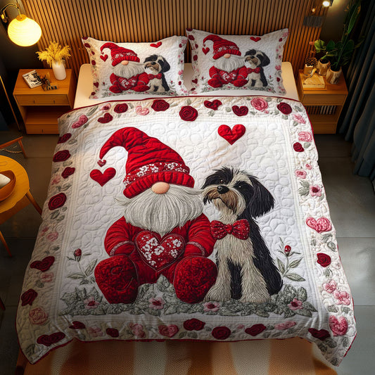 Valentine Gnome With Schnauzer WN0801110CL Duvet Cover Set