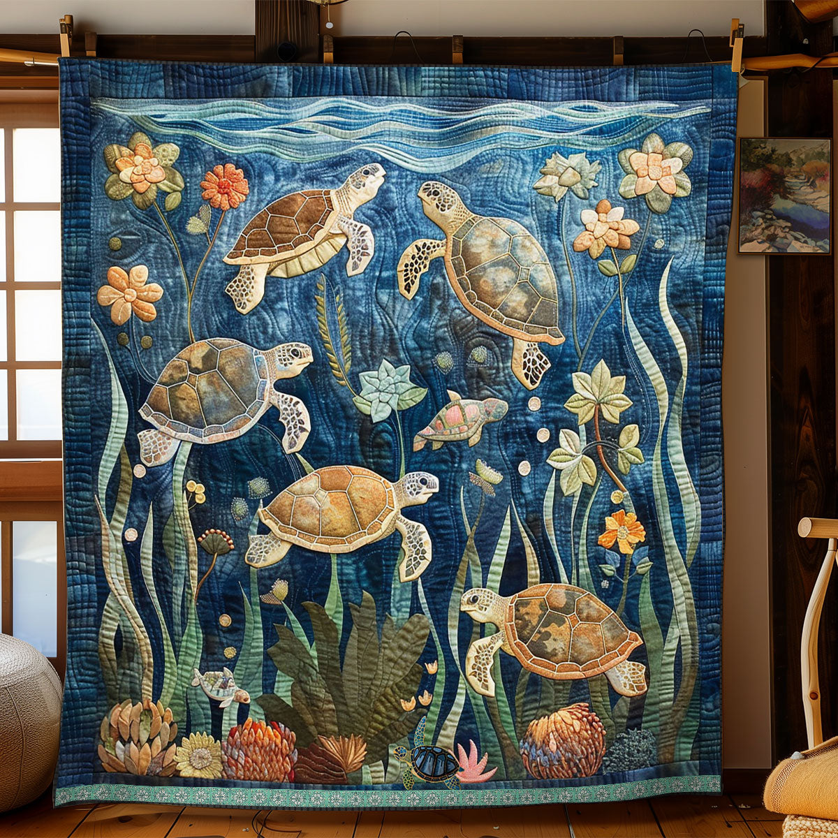 Sea Turtle WJ0512032CL Quilt