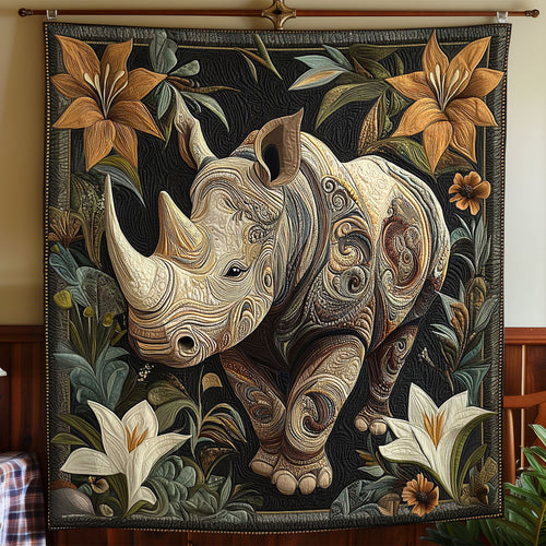 Rhinoceros Lilies CP1904141CL Quilt