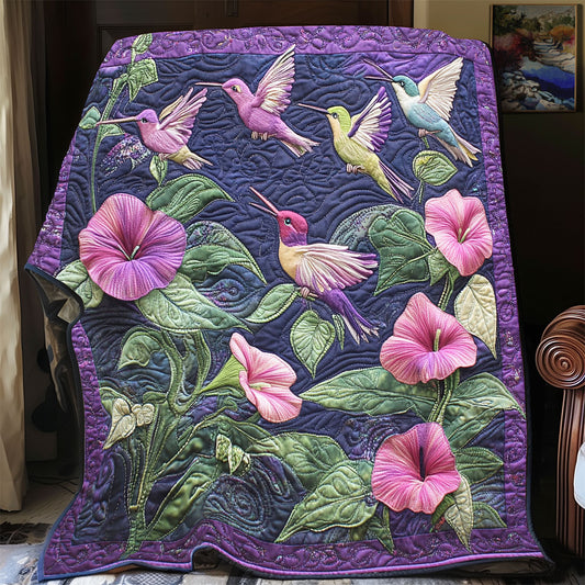 Morning Glory Hummingbird WP1905031CL Quilt