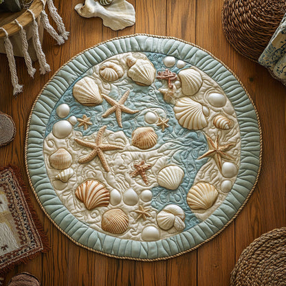 Magic Seashell WY1906054CL Quilted Round Mat