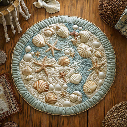 Magic Seashell WY1906054CL Quilted Round Mat