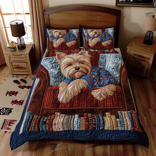 Yorkshire Terrier Sleeping WX0912051CL Duvet Cover Set