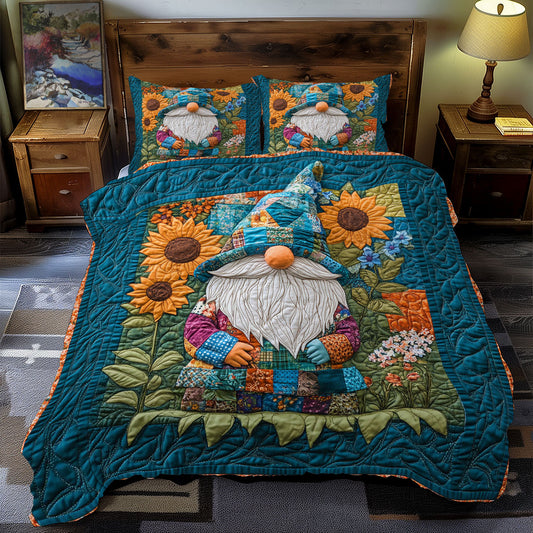 Sunflower Garden Of Gnome WY2712138CL Duvet Cover Set