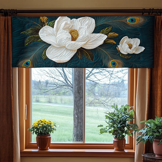 Magnolia Flower WX1405024CL Quilted Valance