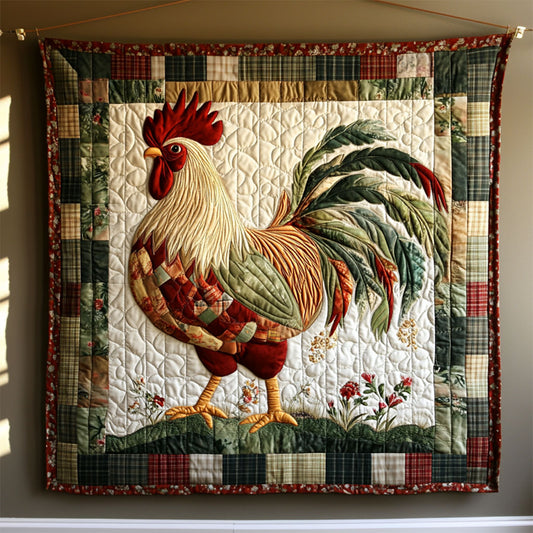 Cottage Rooster WJ2508019CL Quilt