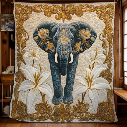 Majestic Blooming Elephant WX0407041CL Quilt