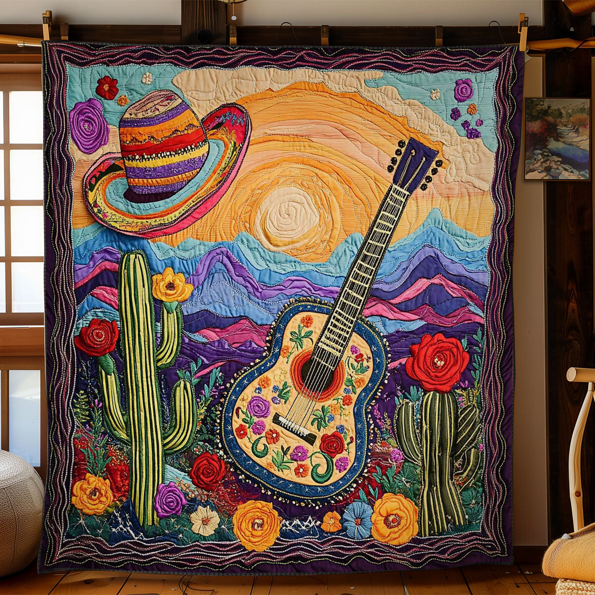 Sunset Guitar WN1405049CL Quilt