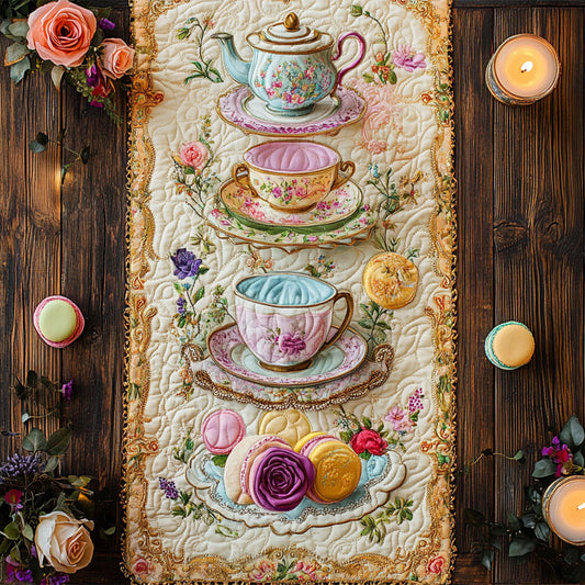 Teatime Lady CM0905051CL Quilted Table Runner