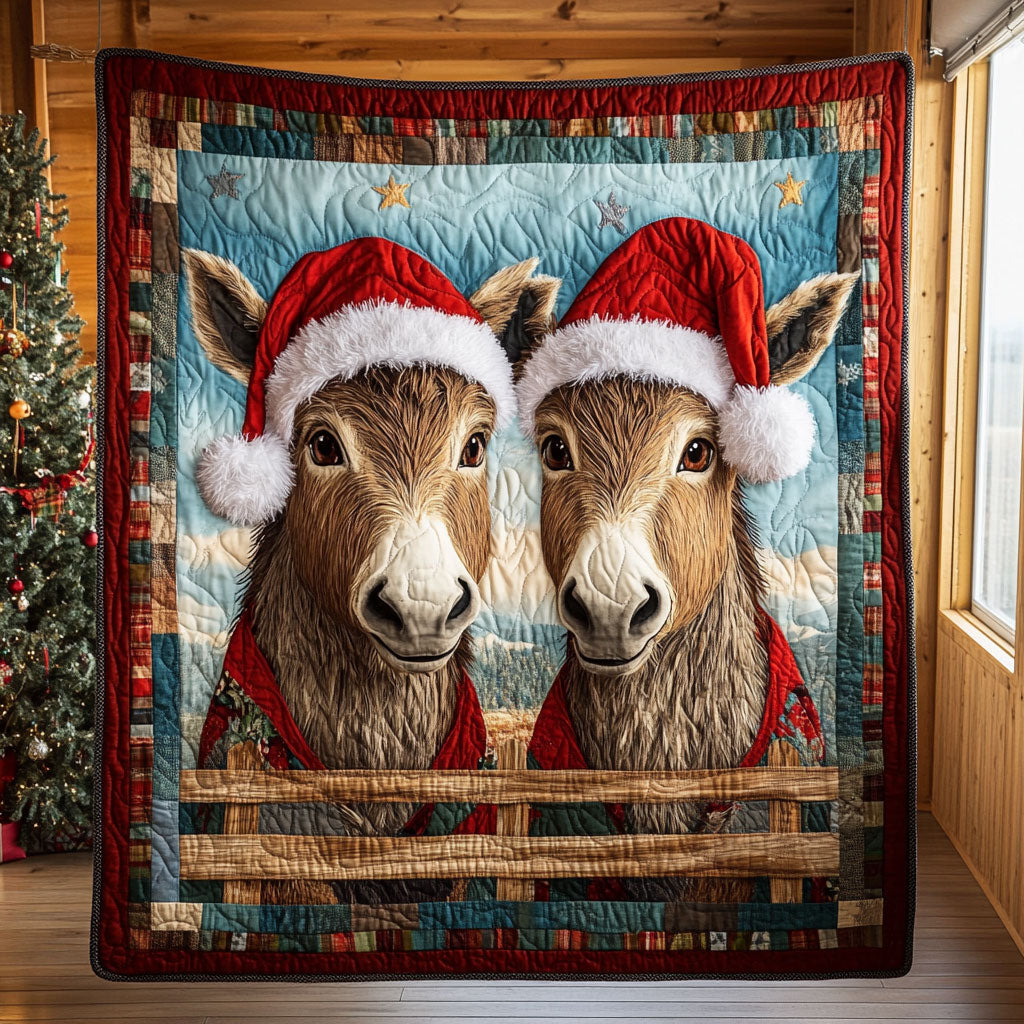 Merry Donkeys CP1111067CL Quilt