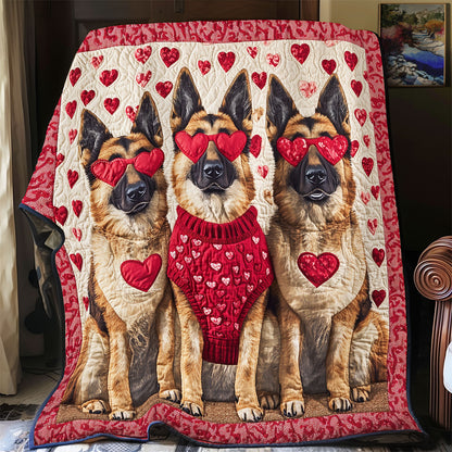 German Shepherd Valentine WX0901034CL Quilt