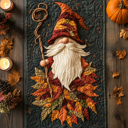 Gnome Lantern Night WN1507039CL Quilted Table Runner