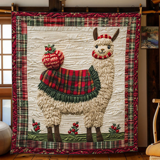 Country Llama Christmas WN1711009CL Quilt