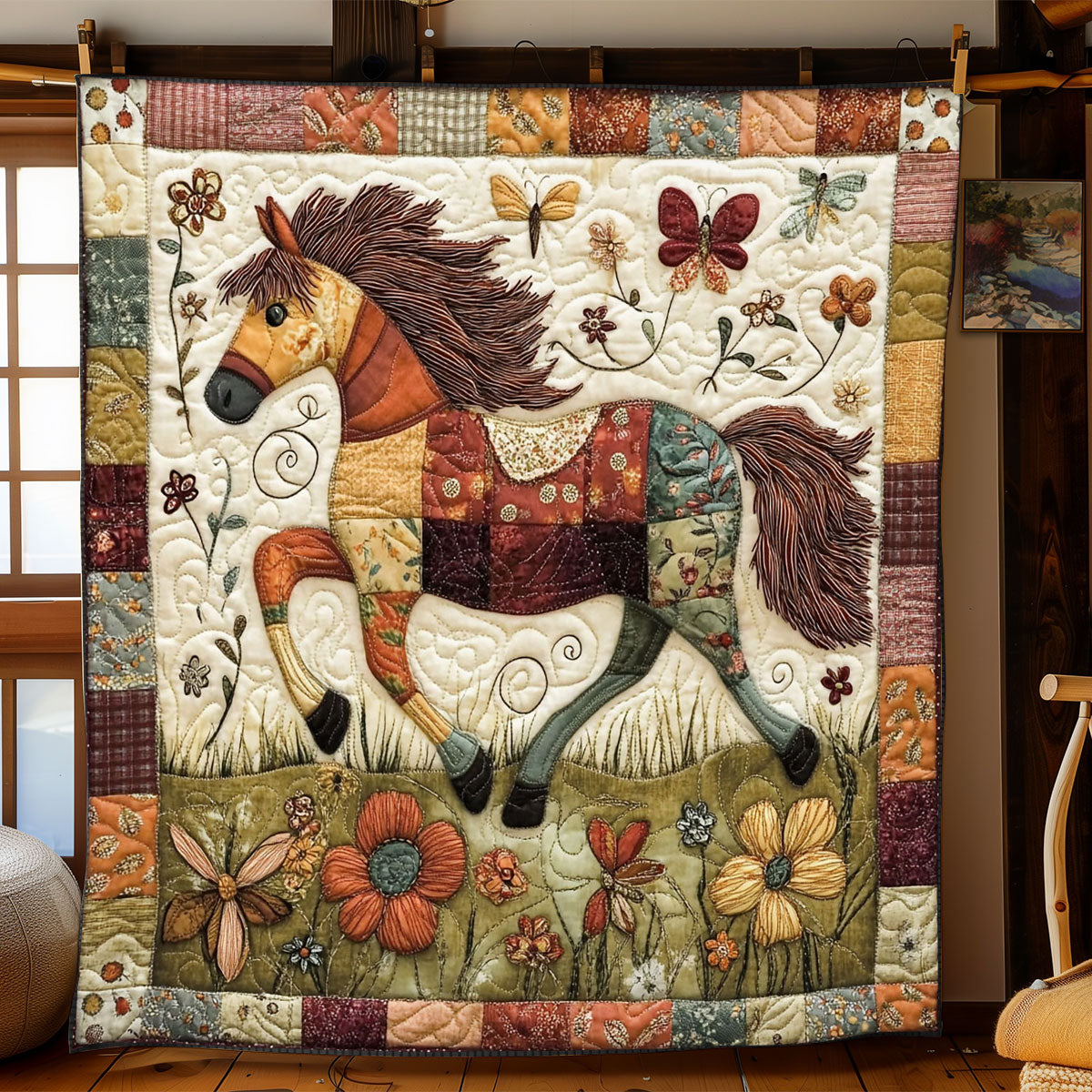 Pastoral Gallop WJ0401012CL Quilt