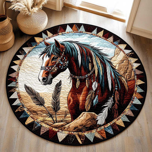 Wild Horse CQ2205023CL Quilted Round Mat
