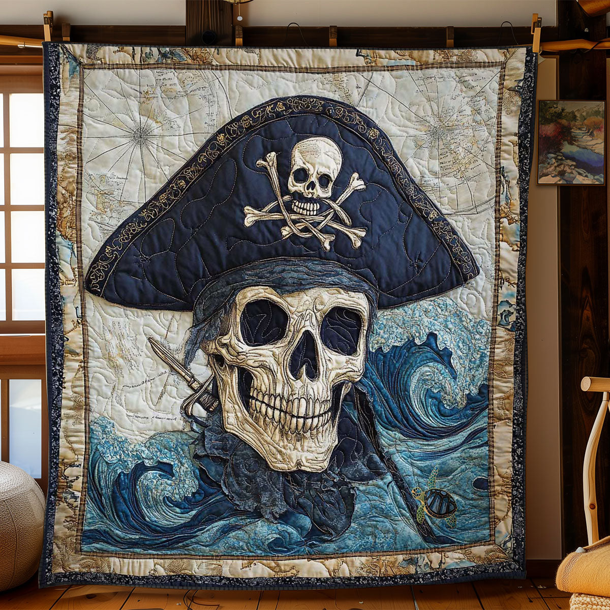 Haunted Skull Armada WN1212053CL Quilt