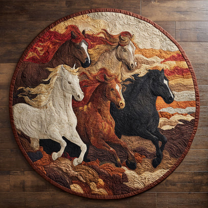Noble Steed CW2807051CL Quilted Round Mat
