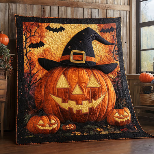 Pumpkin Witch Hat DH1809018CL Quilt