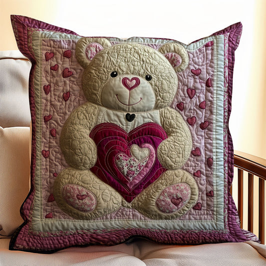 Teddy Bear Valentine WX2201140CL Quilt Pillow Case