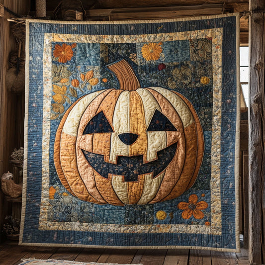 Playful Pumpkin Bear WN2608072CL Quilt