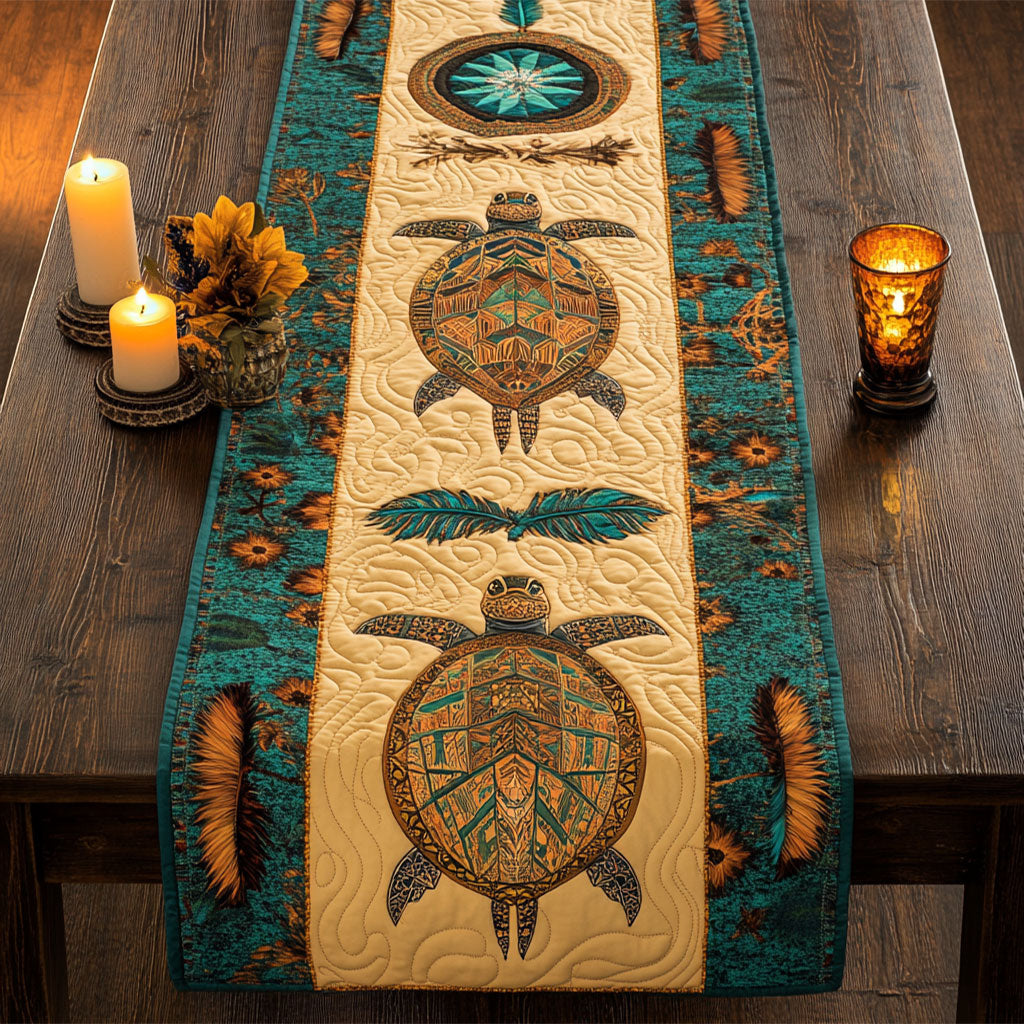 Shell Soul CM1705017CL Quilted Table Runner