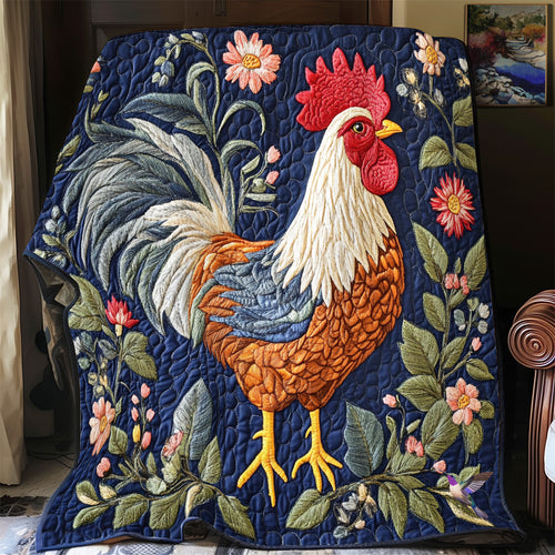 Chicken Flower YR3012023CL Quilt