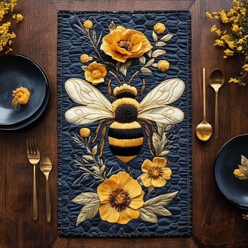 Yellow Bee CP2105048CL Quilted Table Runner