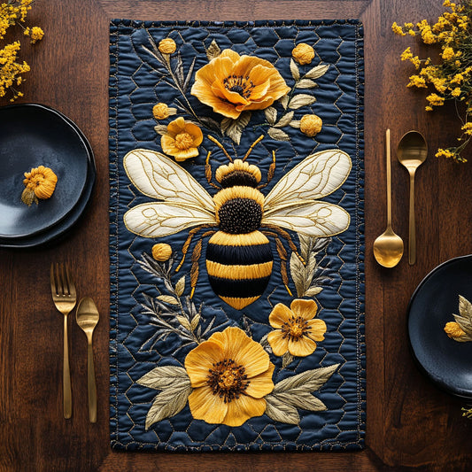 Yellow Bee CP2105048CL Quilted Table Runner