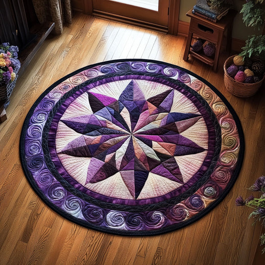 Midnight Starshine WN0707101CL Quilted Round Mat