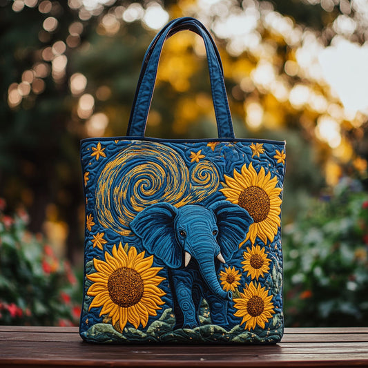 Blue Elephant Joy WN1010002CL Quilted Tote Bag