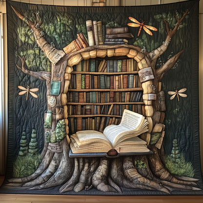 Dragonfly Arboreal Library LT0410026CL Quilt