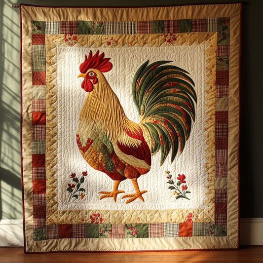 Harvest Rooster WJ2508020CL Quilt