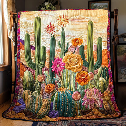 Blissful Cactus WP2003008CL Quilt