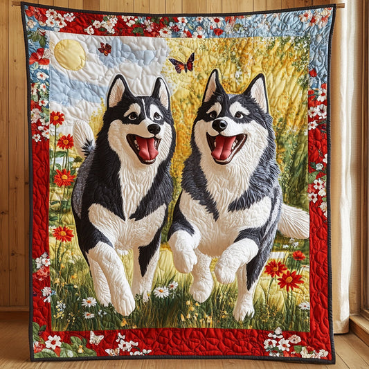 Joyful Huskies CP0108006CL Quilt