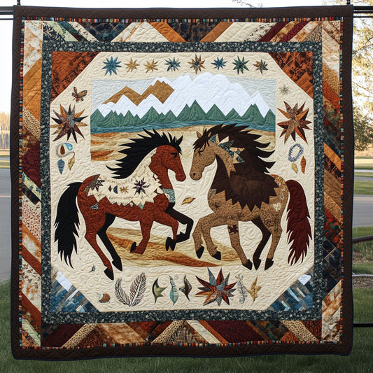 Horses Of The West WY1208025CL Quilt