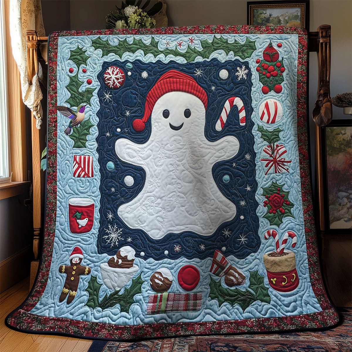 Cheerful Ghost Quilt WN1312002CL Quilt