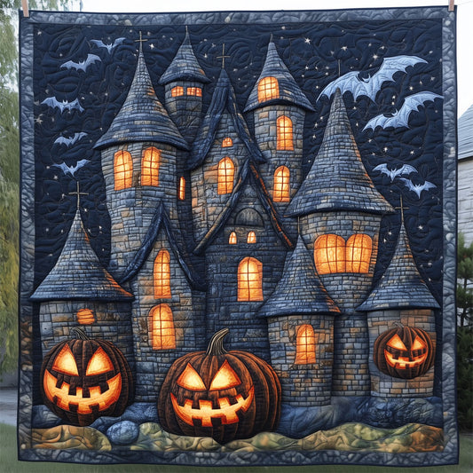 Pumpkin Castle Halloween LT1809018CL Quilt
