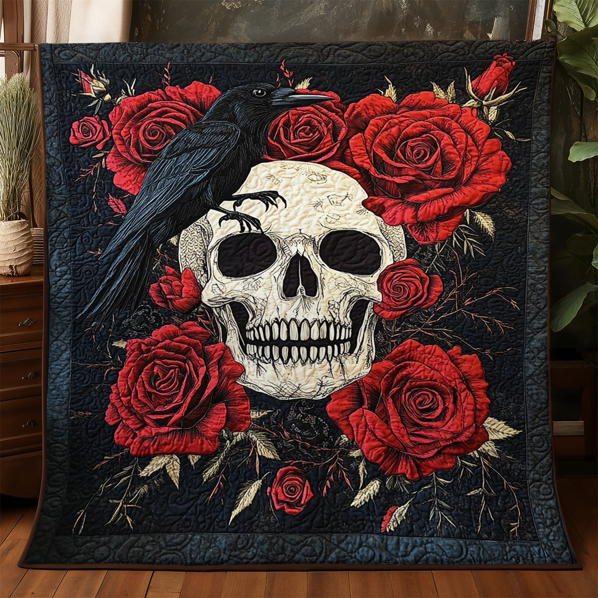 Skull Raven WX0805034CL Quilt